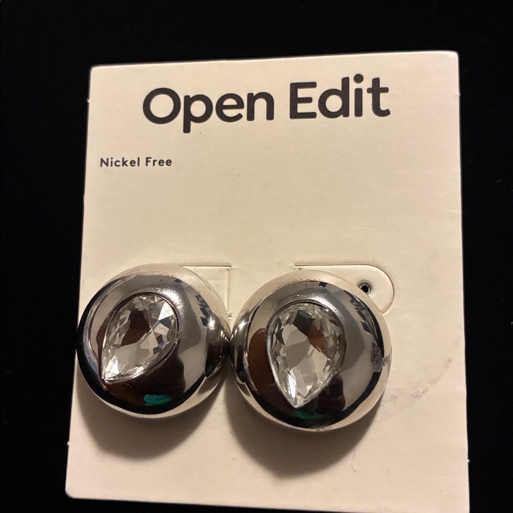 Open Edit Silver Earrings